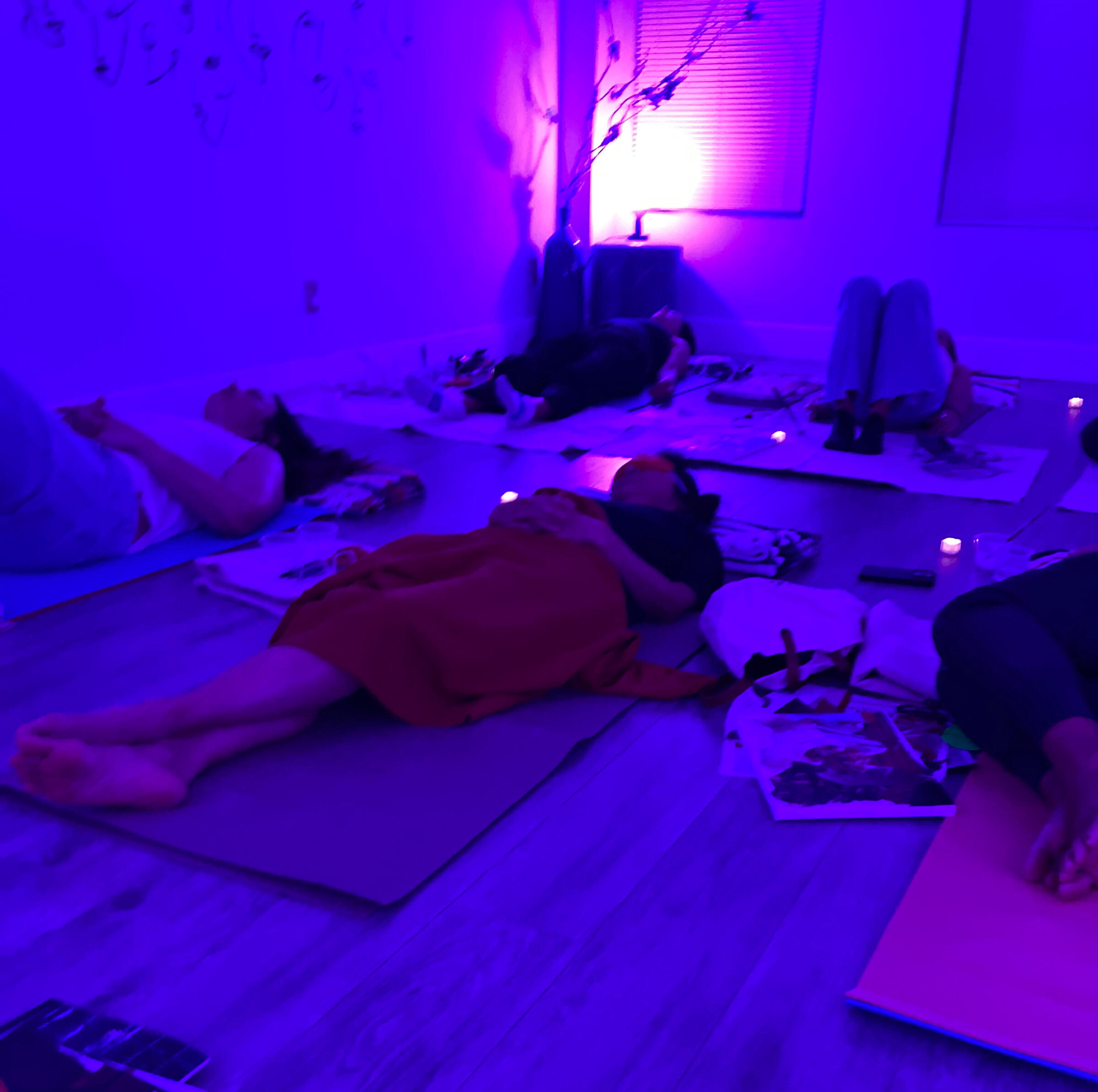 RESONATE! Soundbath in Burbank light & sound immersion during Resonate! sound bath